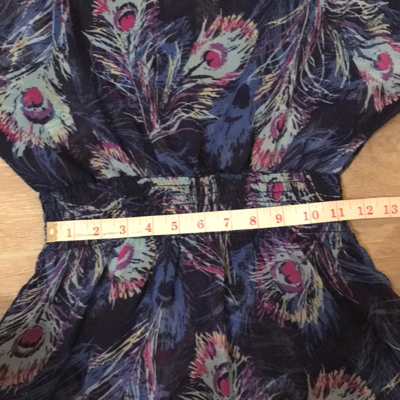 Peacock feather print top - Picture 7 of 8